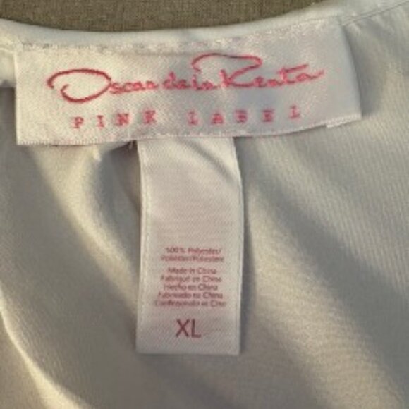 Ivory Oscar de la Renta babydoll nightgown XL - Picture 2 of 2